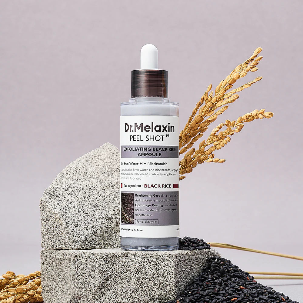Dr.Melaxin Peel Shot Glow Rice Black Rice Ampoule Exfoliating Face