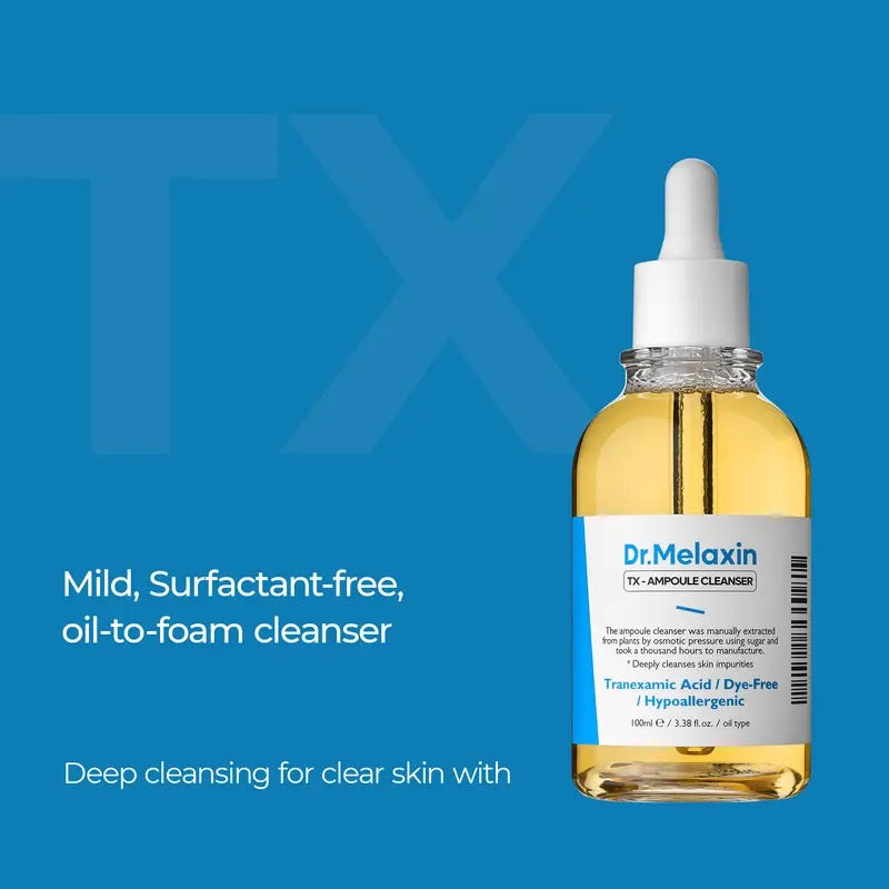 TX Tranexamic Acid Dark Spot Care Line | TX Ampoule Cleanser + Peeling Toner + Ampoule Rx + Cream + Eye Cream | Dark Spot