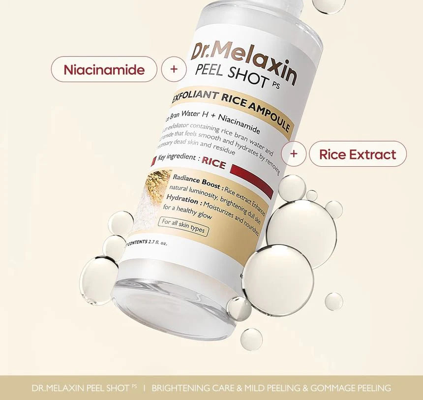 Dr.Melaxin Peel Shot Exfoliating White Rice Ampoule